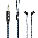 KBEAR ST16 HIFI im Ohr Upgrade Monitor Kupfer Kupfer Kabel 2 Meter IEM QDC Kabel für ZSN Pro, ZSN Pro X, ZS10 Pro, ZS10 Pro X, AS16 PRO, PR2 (3,5 mm QDC-2 Meter, Schwarz und Blau)