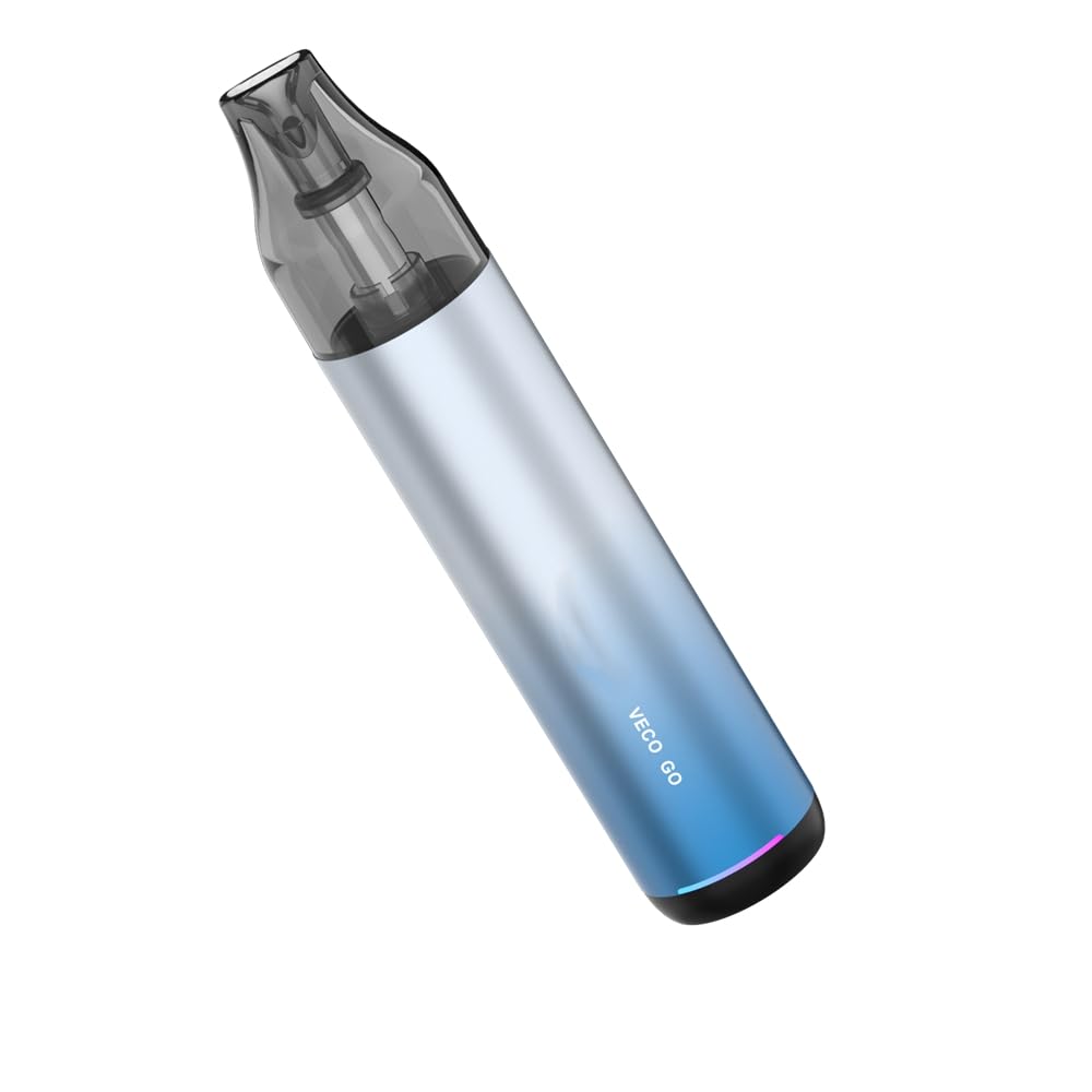 Kit originale Vapo'resso VECO GO 1500mAh Batteria 25W Sigaretta elettronica  Vape con cartuccia vuota da 5 ML Vaporizzatore SSS Tech da 0,6ohm (Blu)