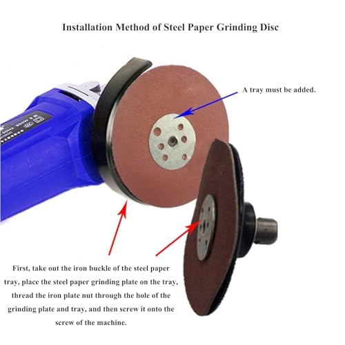 HOTCKB 2 Piezas Platos Lijadores para Amoladoras Angulares 115mm Plato de Goma M14 - imagen 5
