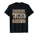 Showgirl TShirt Für Mädchen-Frauen-Party-Theater