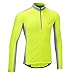 Mens Coolflo L/S Jersey - Hi-Viz Yellow/Grey - Lrg