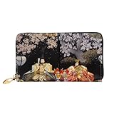 [OSNOTJNS] ひな祭り 雛人形 雛祭り ひな人形 7 すべての財布 長財布 本革 薄型二つ折り スマホ入れ可 シンプル 小銭入れ カード 現金 大容量収納 ファスナー ビジネスウォレッ 男女兼用 人気 クリスマス/新年プレゼント 19cm×10.5cm