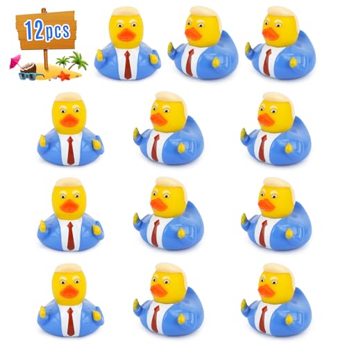 LMTGLDT Rubber Ducks - Rubber Ducks Bulk 12 Pcs Rubbers Duck for Jeeps Baby Bath Toys Rubbers Duckies for Baby Shower Pool Party Favors