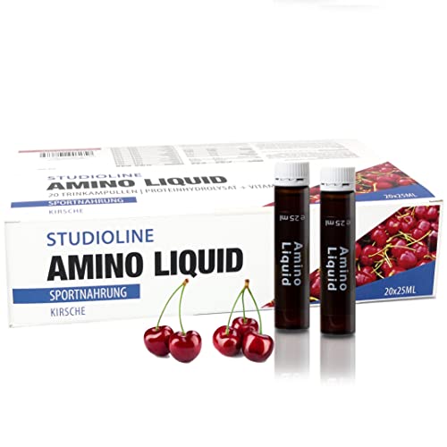AMINO LIQUID 20 Ampullen a 25 ml - AMINOSÄUREN, BCAA, EAA - Für alle Sportarten perfekt geeignet