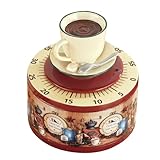 Collections Etc Hand-Painted Charming Country Coffee Kitchen Timer
