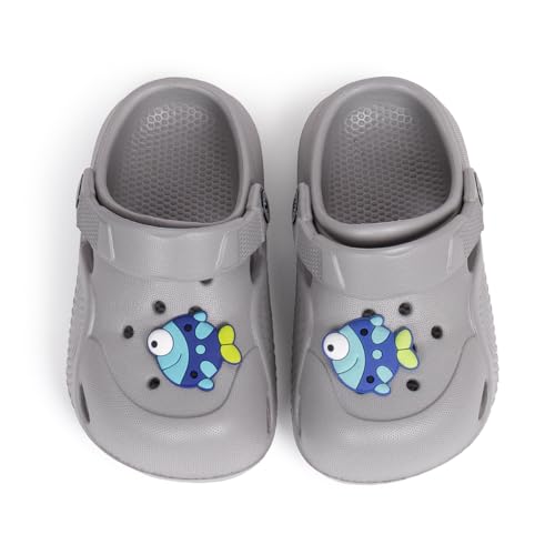 Image of Casazoe Toddler Boys Girls Cute Garden Clogs Kids Slip On Water Shoes EVA Lightweight Summer Slipper Slides Baby Comfort Sandals Children Outdoor Shower Beach Pool Play Shoes
