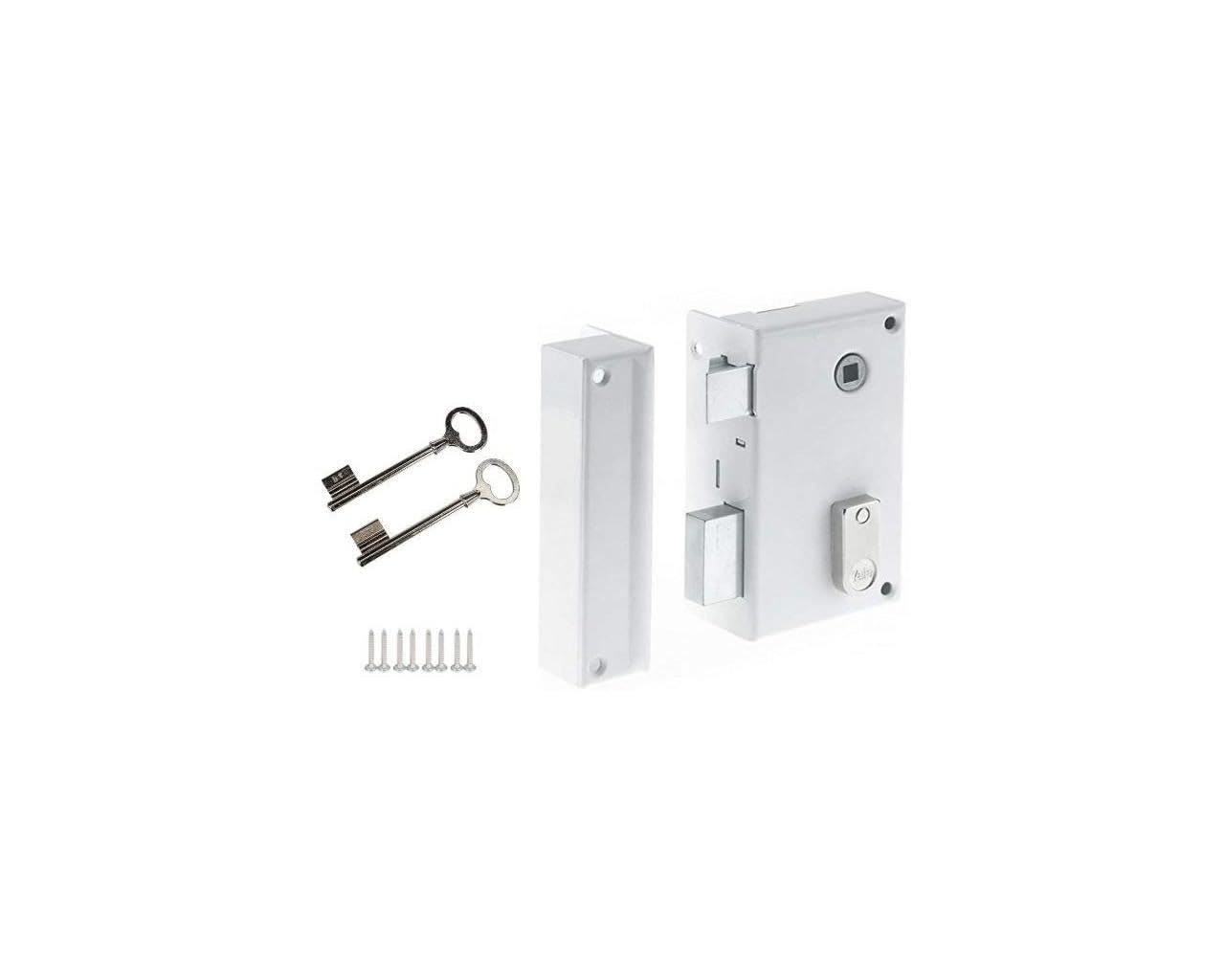 Yale YAV37G - Serrure en applique verticale à fouillot, 2 Clés, Version gauche - pour Grille et Portail