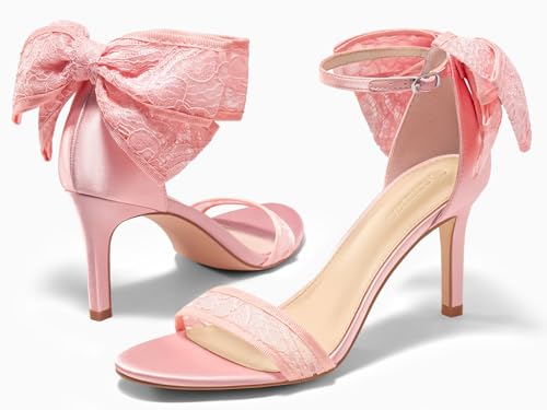 Image of Coutgo Women's Open Toe Ankle Strap High Heel Sandals