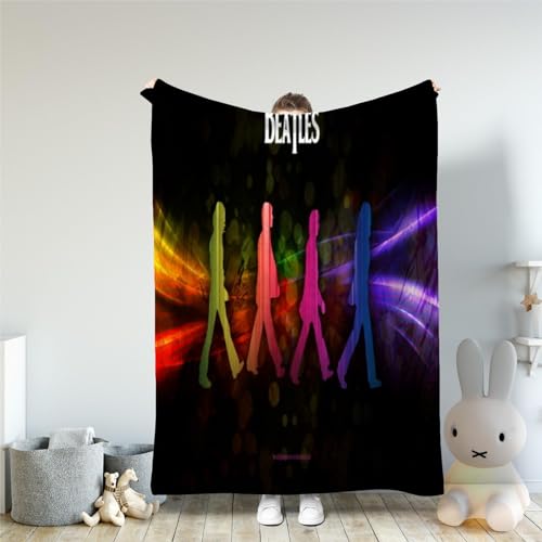 CHEWYZ Couverture Polaire en Flanelle à Motif 3D The Beatles, Couverture Chaude et Douce en Peluche pour bébé et Enfant, Couverture Polaire en Microfibre 100% Polyester 150x200cm - Les Beatles, Paul McCartney, John Lennon, RIngo Starr, George Harrison CHEWYZ Couverture Polaire en Flanelle à Motif 3D The Beatles, Couverture Chaude et Douce en Peluche pour bébé et Enfant, Couverture Polaire en Microfibre 100% Polyester 150x200cm