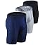 DEVOPS Men's Performance Mesh Boxer Briefs 6" Trunk (3-Pack) - Moisture Wicking & Breathable