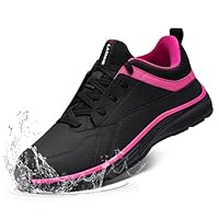 LARNMERN Scarpe Cucina Donna Uomo Scarpe Antiscivolo Impermeabili da Chef Lavoro Professionali per Cucine e Ospedali Unisex-Adulto,Rosa Nera 41 EU