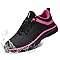 LARNMERN Scarpe Cucina Donna Uomo Scarpe Antiscivolo Impermeabili da Chef Lavoro Professionali per Cucine e Ospedali Unisex-Adulto,Rosa Nera 41 EU