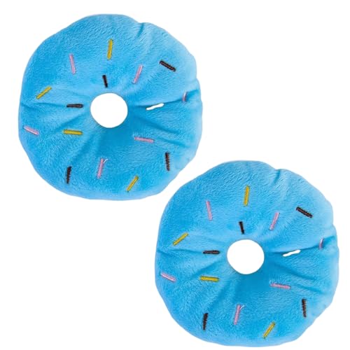 Set 2 Juguetes Mordibles Donut Azul para Perro