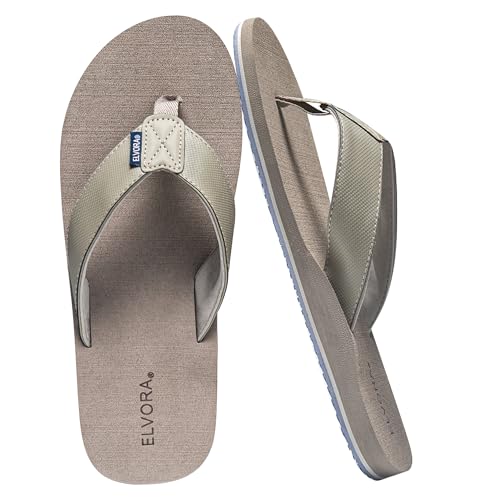 Arch Support Flip Flops for Men - Beach Sandals with Comfortable Cushioning