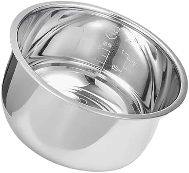 Stainless Steel Rice Cooker Inner Pot Compatible for Toshiba TRCS02 Stainless Steel Zero Coating Pot Inner Pot Inner Pot Inner Pot Replacement Replace The Inner Pot Rice Cooker Container
