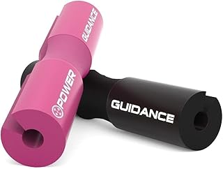 POWER GUIDANCE Barbell Squat Pad - Neck & Shoulder Protective Pad - Great for Squats, Lunges, Hip Thrusts, Weight lifting & More - Fit 50mm Olympic Bars