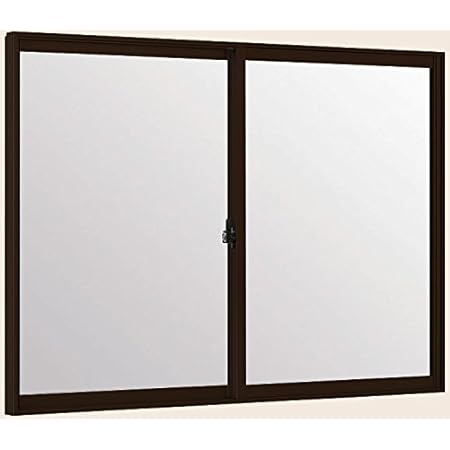 Amazon トステム インプラス 引き違窓 2枚建 複層ガラス 幅1501 00mm 高601 1000mm 透明3mm Low E クリア透明3mmガラス 枠色 ショコラーデg オーダー商品 窓