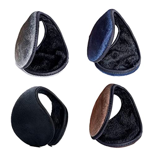 Muffs de oreja para evitar el dolor por frío con felpa térmica trasera
