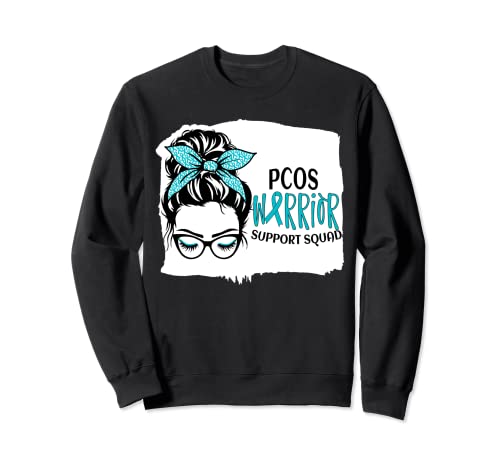 PCOS Ruban pour chignon Motif guerrier Bleu sarcelle Sweatshirt