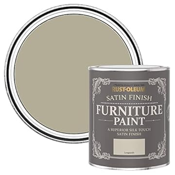 Rust-Oleum Beige Furniture Paint in Satin Finish - Longsands 750ml