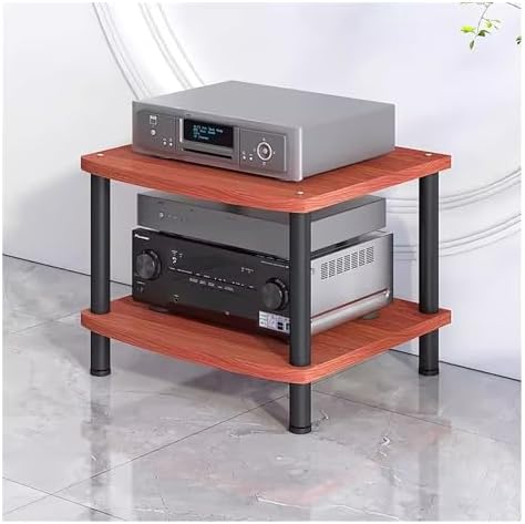 HiFi Audio Rack - Multi-Tier Wooden & Metal Media Stand for AV ...