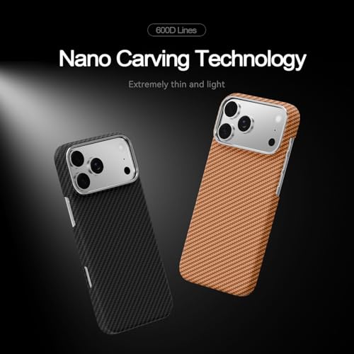 Coque fine fibre de carbone iPhone 17 compatible MagSafe - 3