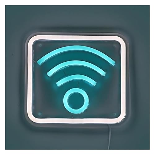 Enseigne lumineuse au néon Wi-Fi, décoration murale haut de gamme pour fêtes