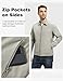 TBMPOY Men's Lightweight Jackets Casual Windbreaker Stylish Light Fall Spring Golf Work Dress Business Light Gray M