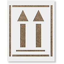 Up Arrow Stencil - Safe Industrial Zone Signage with Effective Stencils, Stencils for Signs