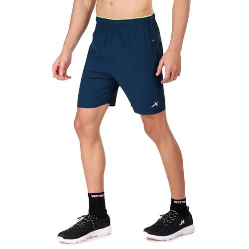 Image of VECTOR X Solid Men Sports Shorts Polyester with Right Pocket (Pack of 1)