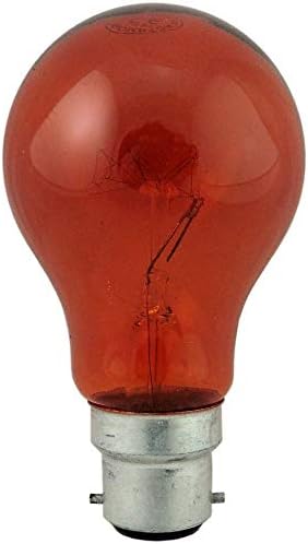 DECK INN Pack of 4 40W Red Fireglow Light Bulbs Bayonet BC B22 for Flame Effect Electric Fires