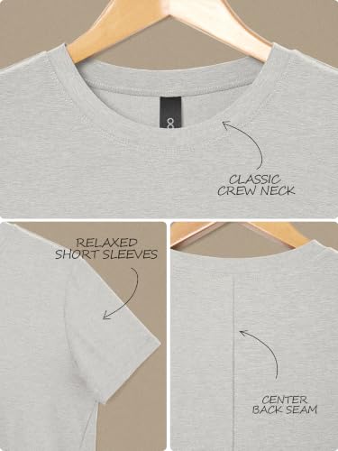 Image of ODODOS Women's Performance Cropped Tee Ultra Soft odSTRATUM Tech Short Sleeve Relaxed Top Crew Neck T-Shirts