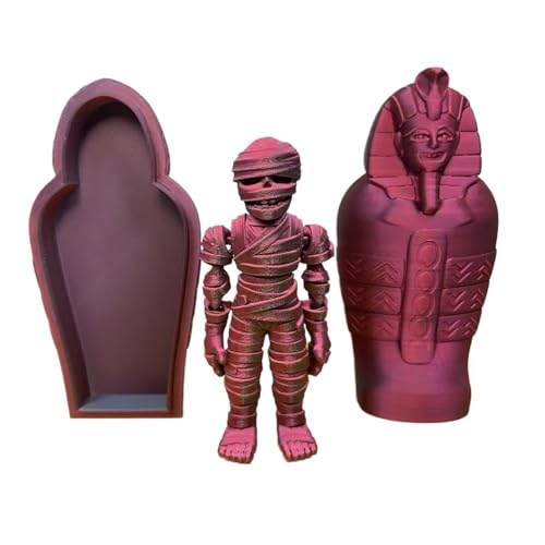 Chaies Momias Juguetes | Momias Egipto Decoración | Figura con articulaciones articuladas Escultura Coleccionable Decoración de Habitación Escritorio