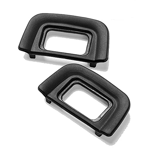 Dromirow (2pcs) DK-20 Rubber Eyecup Eyepiece Viewfinder Eye Cup for Nikon D5200 D5100 D3100 D3000 D60 Camera (Two)