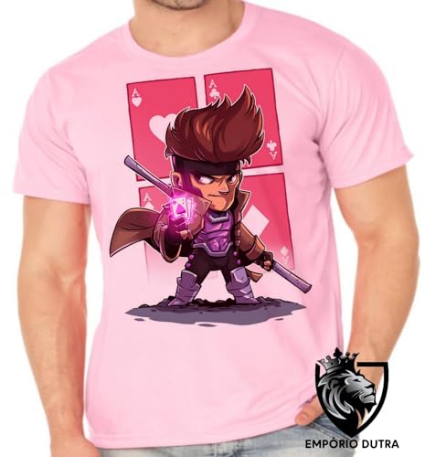 Camiseta Gambit x men vingadores tamanho Infantil ou Adulto ou Plus Size