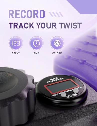 image for KOVAFLEX Waist Twister Machine with Smart Digital Counter and Resistan