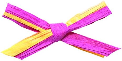 Tokyo Ribbon Paper Raffia W Honey & Magenta 91m 2-Color Roll
