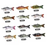 LIOOBO 3個 バイオニックベイト 釣りルアー餌タックル 餌ルアー 本物そっくりの水泳バス トラウト ソフト 人工 lure bait シミュレーション餌 創造的な餌