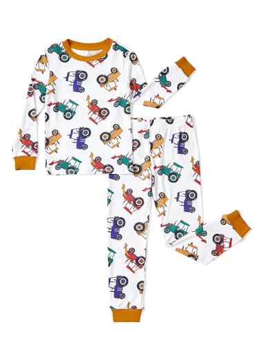 Image of PATPAT Toddler & Kids Pajama Sets with Bamboo Viscose, Snug Fit Pjs for Girls, All-Season Comfort Sleepwear, Ages 2-12 Years
