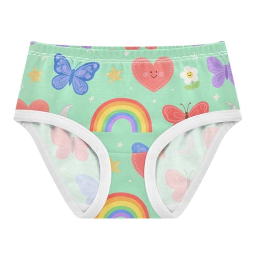 GuoChe Organic Cotton Panties Underwear Soft Touch Toddler Cotton Underwear for Toddler in Sizes 2T,3T, 4T, 5T, 6Y and 8Y