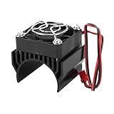 HeyMi RC Aluminum Heat Sink, with 5V Cooling Fan fit 540 550 3650 Size Brushless Engine Motor Heatsi