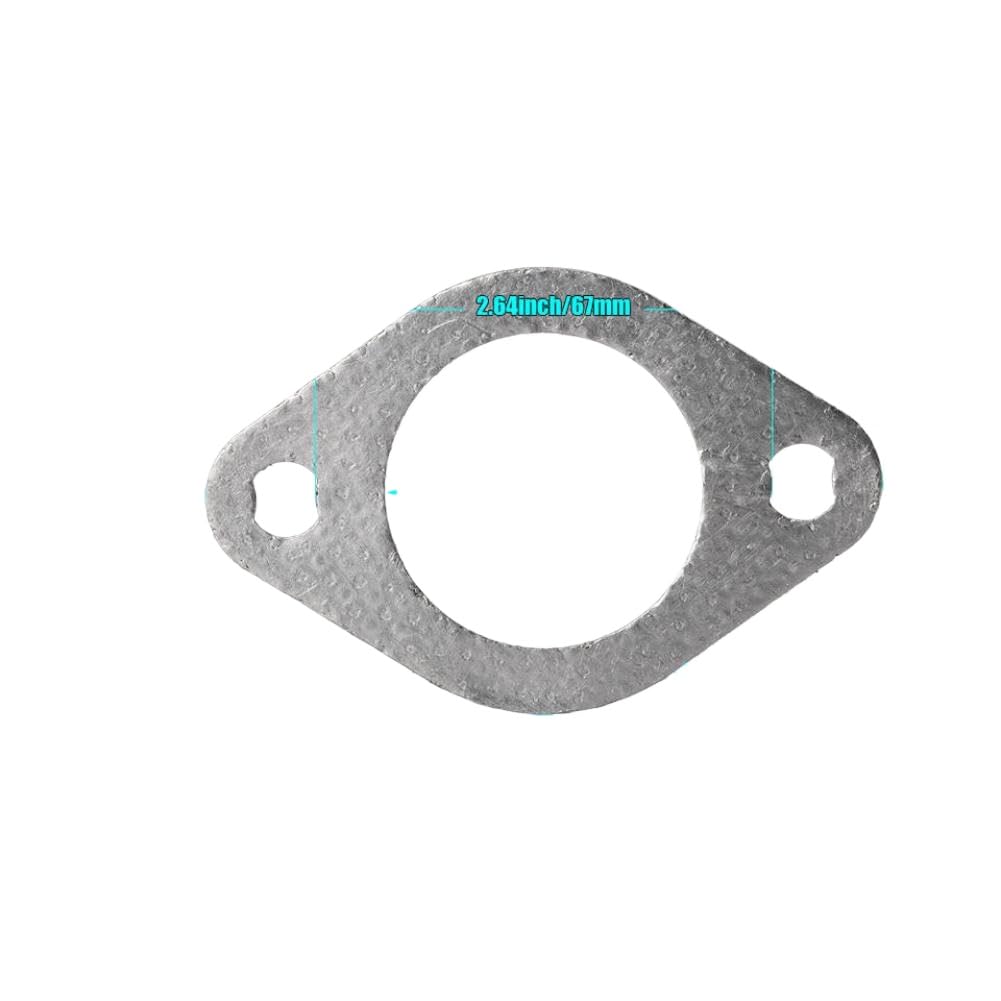 6 X Exhaust Gasket 3328948 3026155 3102804 3819760 Compatible with L10 M11 ISM QSM