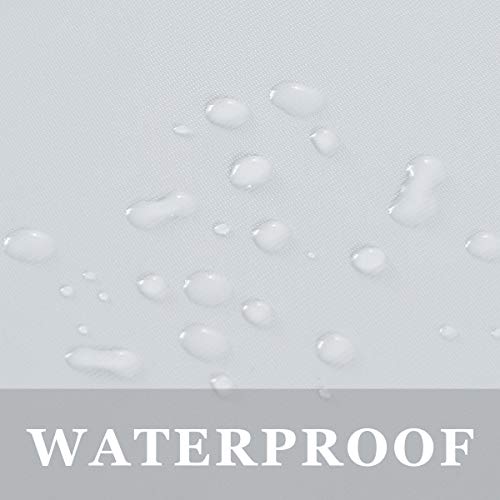 NLMUVW Round Fitted Vinyl Tablecloth with Elastic Edge 100% Waterproof Oil Proof PVC Table Cloth Wipe Clean Table Cover for Indoor and Outdoor, White, 45"- 56" by NLMUVW - Image 5