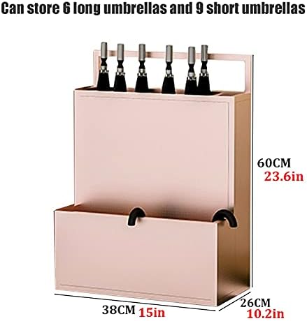 Commercial Umbrella Stand Large Capacity Metal Design with Drain Holes for Hotels Bars & Banks Holds 15 30 Umbrellas Stylish & Functional 48 x 27 x 67 cm