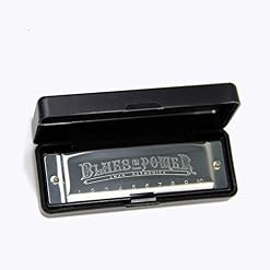 Harmonica Senior Bruce 10 trous Blues avec boîtier laiton acier inoxydable - Les Beatles, Paul McCartney, John Lennon, RIngo Starr, George Harrison Harmonica Senior Bruce 10 trous Blues avec boîtier laiton acier inoxydable – Image 3
