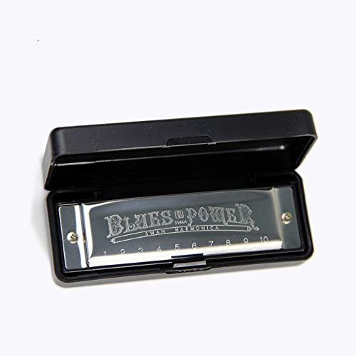 Harmonica Senior Bruce 10 trous Blues avec boîtier laiton acier inoxydable - Les Beatles, Paul McCartney, John Lennon, RIngo Starr, George Harrison Harmonica Senior Bruce 10 trous Blues avec boîtier laiton acier inoxydable – Image 4
