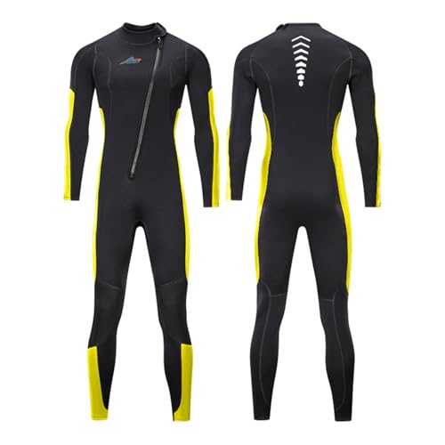 Neoprene 3MM Wetsuits Full Body in Cold Water Scuba Diving Suit Long Sleeves Front Zip Warm Swimsuit for Snorkeling