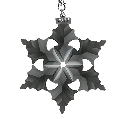 Kese 2022 Annual Edition Snowflake Crystal Christmas Ornaments, Winter Star Crystal Pendant New Year Christmas Tree Decorations (Black) #TOP20