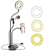 Produktbild Braoses Selfie Licht Led Ringlicht mit Handyhalter 3 Leuchtmodi und 10 Helligkeiten Stufen für Live Stream, YouTube, Facebook, Makeup, Facebook, Samsung, Tablet, Laptop Vlog, Videos Fotografie Selfie