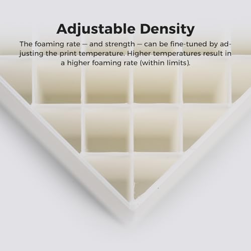 Image of Creality Hyper Lightweight PLA Foam Filament, 1.75mm LW PLA with RFID Auto-Setup, Low-Density, Matte Finish, Easy to Paint, Ultra-Light for Aircraft & Models, 1kg Spool (Black)